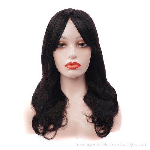 Straight Human Hair Wigs with Bangs Brazilian Virgin Silky  Human Hair None Lace Front Wigs Machine Made Wigs